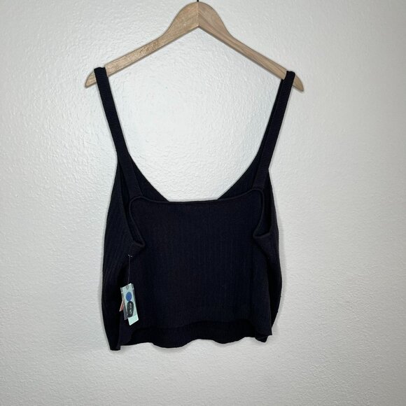 Daily Practice by Anthropology plus size Black V-Neck Ribbed Tank Top 3X - Picture 8 of 11